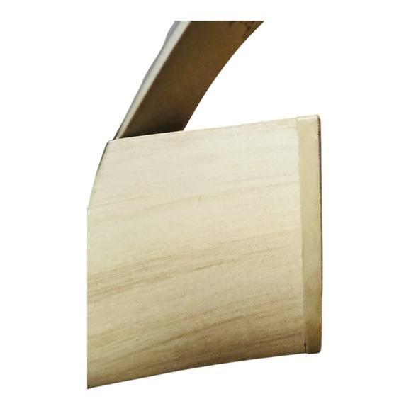 Qupid White Ankle Boots with Tan Heel - Picture 6 of 6